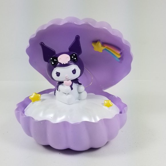 Sanrio  Kuromi Shell with rainbow, stars and cloud Led Night Light /Cake topper - Picture 14 of 16